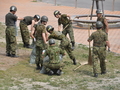 自衛隊災害派遣支援基地撤収