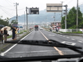 自衛隊派遣撤退感謝セレモニー（吉里吉里国道45号線）