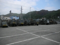 自衛隊のガレキ撤去に使用された重機、車両