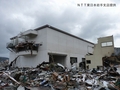 ＮＴＴ大槌電話局の被災状況