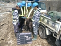 吉里吉里海岸の水道管工事