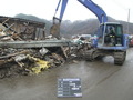 大槌小学校付近ガレキ撤去