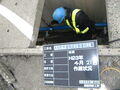 吉里吉里海岸付近水道管工事