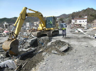町内の旧水道管取り出し