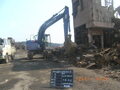 国道沿いのガレキ撤去