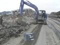 安渡付近でガレキ撤去