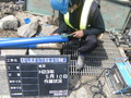 吉里吉里海岸付近の水道管設置