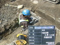 吉里吉里海岸付近の水道管設置