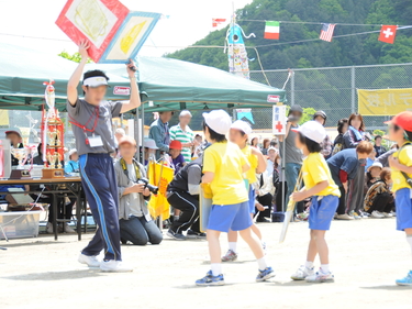 震災後初の4小学校合同での運動会