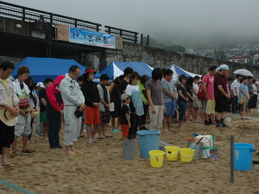 砂の芸術祭（吉里吉里海岸）