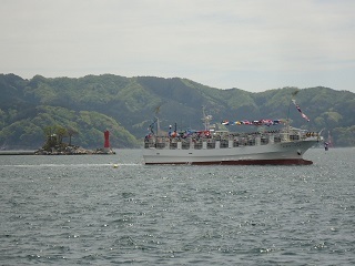 イカ釣り漁船「第８１明神丸」出港式