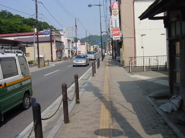 国道45号線の上町付近
