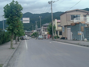 須賀町付近の道路