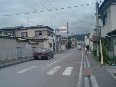 須賀町から国道に向けて撮影