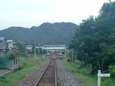 釜石方面から吉里吉里方面に撮影した線路