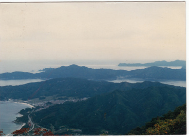 鯨山から撮影した吉里吉里地区