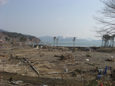 浪板地区より、北東の海岸方向を撮影