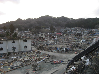 震災後の吉里吉里地区