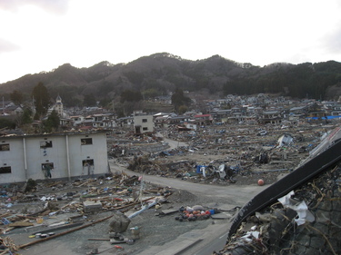 震災後の吉里吉里地区 大槌町震災アーカイブ