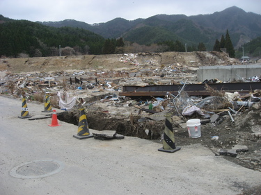 浪板地区ポンプ場付近