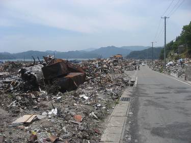 八幡付近からの赤浜