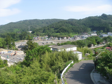 吉里吉里4丁目付近から撮った吉里吉里地区