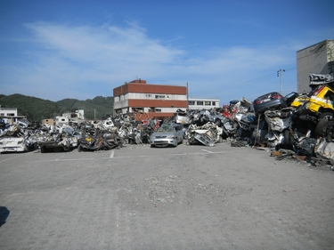 車両の回収集積作業