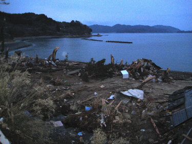 浪板付近の海岸風景