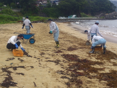 吉里吉里海岸清掃プロジェクト。
