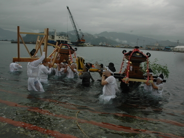 赤浜八幡神社の例祭が開催